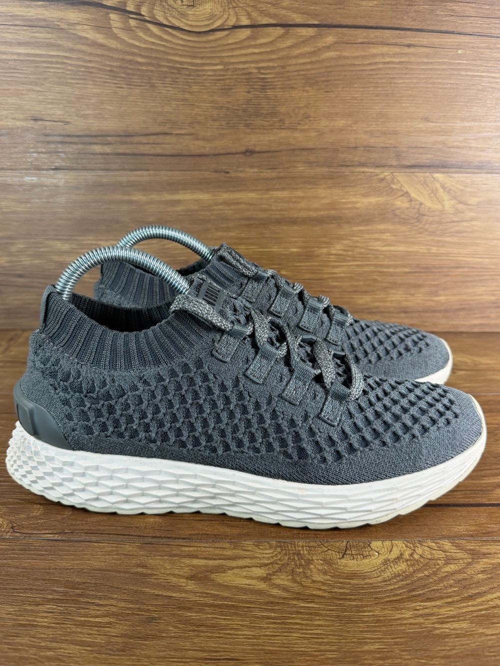 NOBULL Allday Knit Runner Gray White Cross Training Shoes Womens 8.5